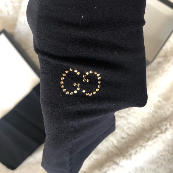 Gucci black tights with crystal NWTs full set! Small and large available - Picture 3 of 11